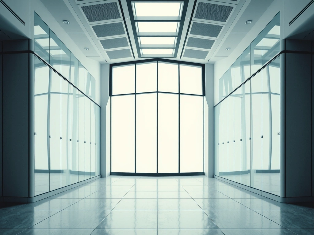 Futuristic architectural perspective representing an empty space